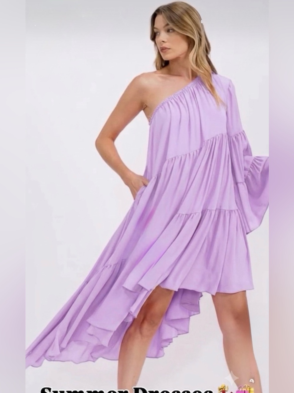 Strut & Bolt / ONE SHOULDER LAVENDER/ Small/ fits up to size 8 / Dress/NWOT